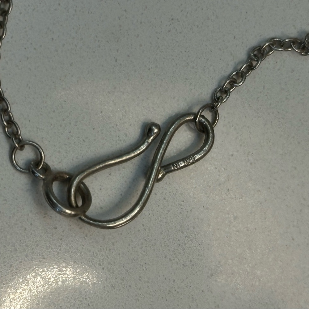Dominique Cohen Silver Necklace with Clear Accents Matching Earrings EUC Target - Picture 9 of 13